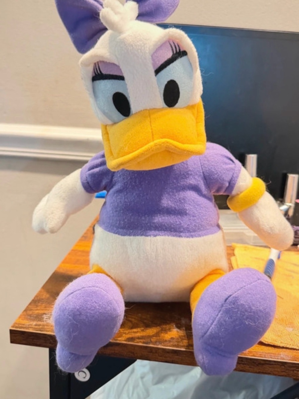 Disney Daisy Duck Plush - Purple, White, Yellow